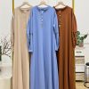 Inara Dress gamis polos simple elegant
